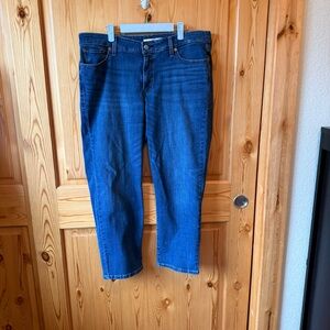 Levis Jeans Womens 16W Plus Size Boyfriend Blue Mid Rise Straight Leg Denim